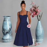 Spring And Summer New Fashion Leisure Tie To Repair The Fork With High-End Dress
