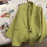 Toloer And Autumn Suit Jacket Female In 2024 Autumn New Black Net Red Fried Street Temperament Trend Casual Ladies Suit-Outfit
