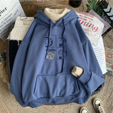 High Neck Women's Pullover 2021 Autumn Winter Women's Hoodie Street Casual Fashion Fake Two Loose Women's