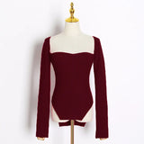 Toloer Sexy Knit Bottom Shirt Female 2024 Spring New Fashion Hem Irregular On Both Sides Of The Slit Knit Sweater-Outfit