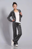 / Fall 2021 Women'S Brand Velvet Fabric Tracksuits Velour Suit Women Track Suit Hoodies And Pants Size S -