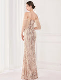 Sequin Strap Mermaid Long Evening