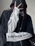 Harajuku Long Sleeve T-shirt Women Autumn Patchwork Fake Two-piece Korean Fashion Casaul Oversized T Shirt