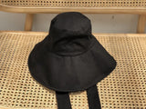 2023 New Spring Summer Round Dome Bandage Bow Big Foldable Temperament Fishermen Hat Women Fashion Tide All-match