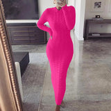 Dress Black Long Sleeve Plus Size Clothing Autumn Winter Fashion Twist Knitted Jumper Sweater Dresses For Women