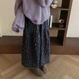 With A Set Of 2025 Purple Gentle Temperament Sweater Knitted Jersey Half Dress Two-Piece