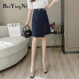 Mini Skirts Womens A Line Casual 2021 Spring Summer All-match High Waist Skirt Female Irregular Harajuku Saias