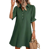 Women's Summer New Wish Casual Loose Solid Color