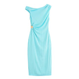 New Styling Asymmetrical Flute Dress