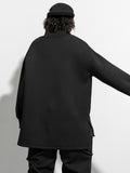 Women Big Size Pocket Irregular T-shirt New Turtleneck Long Batwing Sleeve Fashion Tide Spring Autumn 2023