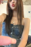 Crop Top 2023 Women's Clothing Backless Slim Fit Fashion Tanks Gradient Casual Y2k Tops Korean Casual Harajuku Vest