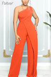 Shoulder Work Rompers Womens Jumpsuit Office Ladies Sleeveless High Waist Straight Overalls Elegant Backless Formal