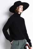 DY 2021 New Autumn Winter Girl's Clothes Women High-Collar Thickened Pullover Loose Sweater Large Size Knitted Wool