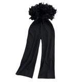 Women Elegant Long Jumpsuits Strapless Slash Neck Feather Tube Top Sexy Fashion Party Night Evening 2023