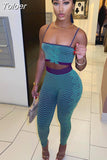 Casual Sporty Two Piece Sets Womens Outifits Printed Crop Top and Pants Leggings Matching Sets Clubwear