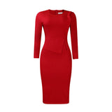 Spring New Temperament Pencil Dress Fashioned Bust African Grand Size