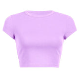 Toloer Women's DIY New Women's Summer Solid Color Short Acceptable With
