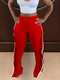 High Waist Ruffle Sides