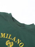 short sleeve crop top with embroidered vintage