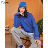 Women Pullovers Sweatshirt with Hat Cotton Liner Autumn Winter O Neck Loose Hoodies Solid Hanger Print Casual Chic