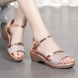 party Ladies Sandals Shoes Women L Luxury High Quality Sandals Ankle Mid Heel Block Party Open Toe Square Shoes Zapatos De