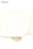 MODA 2023 Women Fashion Asymmetric Wrap Shorts Skirts Ladies Vintage High Waist Side Zipper Female Chic Skort Outwear