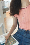 Crop Tops 2023 Women's Clothing O-neck Ruffles Tunic Sweet Tanks Korean Chic Casual Fashion Summer Waistcoat Ropa
