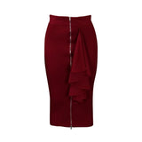 Women's Clothing 2025 Autumn New Fashion Bag Hip Sexy Zipper Large African Half-Body