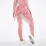 Sexy Women Leggings Bubble Butt Push Up Sports Workout Legging Slim High Waist Leggins Mujer Seamless Fitness