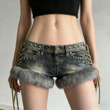 Sequin Sexy Hottie V-Neck Solid Color Hanging Neck With Small Vest
