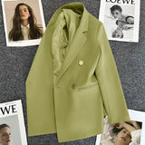 Toloer Fried Street Small Suit Jacket Female 2024 Spring And Autumn New Korean Version Web Celebrity Temperament Small Casual Suit-Outfit