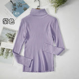 Sweater Woman With Bottom Shirt Autumn And Winter New Long Sleeves To Keep Warm Body Solid Color Knitted