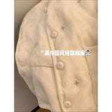 Chinese Style Cotton Jacket Women's Winter Plus Velvet Warm Cotton Coat
