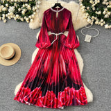 Collar Nail Bead Lantern Sleeve Pearl Belt To Collect Long-Term Printed Pressure