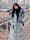 2022 Women Winter Snow Jacket Long Warm Parkas Female Thicken Coat Cotton Padded Parka Jackets Women Hooded