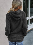 Casual Fleece Zipper Long Sleeve Hooded