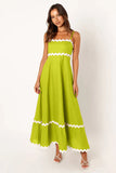 Toloer Summer New Solid Color Lace Stitching With Elegant Strapless Oversized Hem