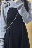 Clothes 2 Piece Set for Women Fashion Dresses Outfits Cropped Tops Slim Fit Sling Dress Sets Roupas Femme Korean Suit
