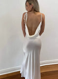 Sexy Straps Backless Long