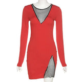 Toloer Female Spring And Autumn Senior Sense Small Fashion Sexy Tight Package Hip Skirt Pure Desire Night Long Sleeves-Outfit