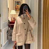 Waist Button Long-Sleeved Shirt Design Sense 2025 Fashion Women's New Casual Coat