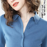 Pullovers women's knitted jacket Sweaters cardigan for women jumper Turn Down Collar knitting Tops Female plus