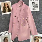 Toloer Fried Street Small Suit Jacket Female 2024 Spring And Autumn New Korean Version Web Celebrity Temperament Small Casual Suit-Outfit