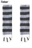 Embroidery CAT Deer Thickening Women Cotton Lovely Plush Keep Warm Sleep Ladies Funny Cute Socks Hosiery Winter