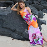 Toloer Women's Wear Summer 2024 New Fashion Sexy Socialite Back Open Slit Halter Dress Woman-Outfit