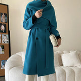 Loose Fit Camel Thick Warm Big Size Long Woolen Coat Parkas New Long Sleeve Women Fashion Tide Autumn Winter 2022