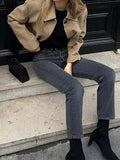 Women's Fashion Retro Long-Sleeved Collar Short