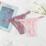 For Double-Drilled Sexy Thong Women Silk Silk Smooth And Breathable Lace T Trousers Women's