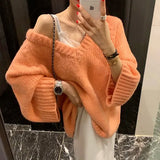 Maxi Female Sweater Women Winter Pullover Knitting Overszie Long Sleeve Girls Tops Loose Sweaters Knitted Outerwear Thick