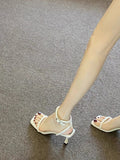 High Heels Women's Fine Summer Dress French Word With Roman Beautiful High Heel Sandals Female